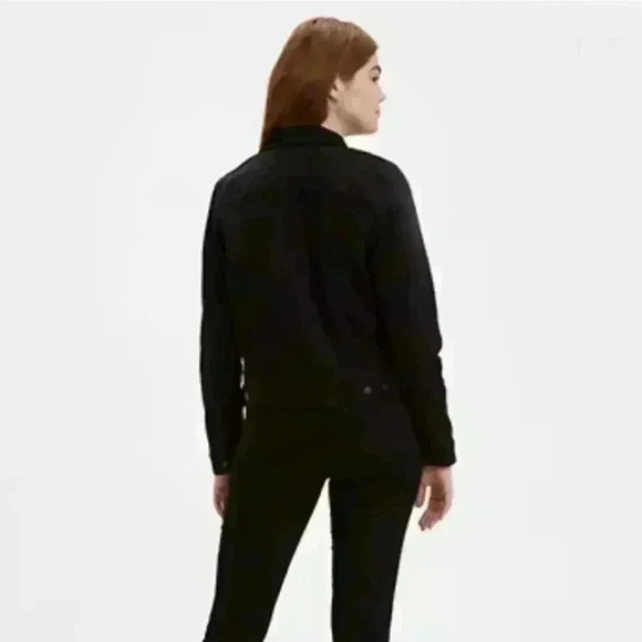 LEVI'S LEATHER SUEDE BOMBER JACKET - Picture 2 of 7